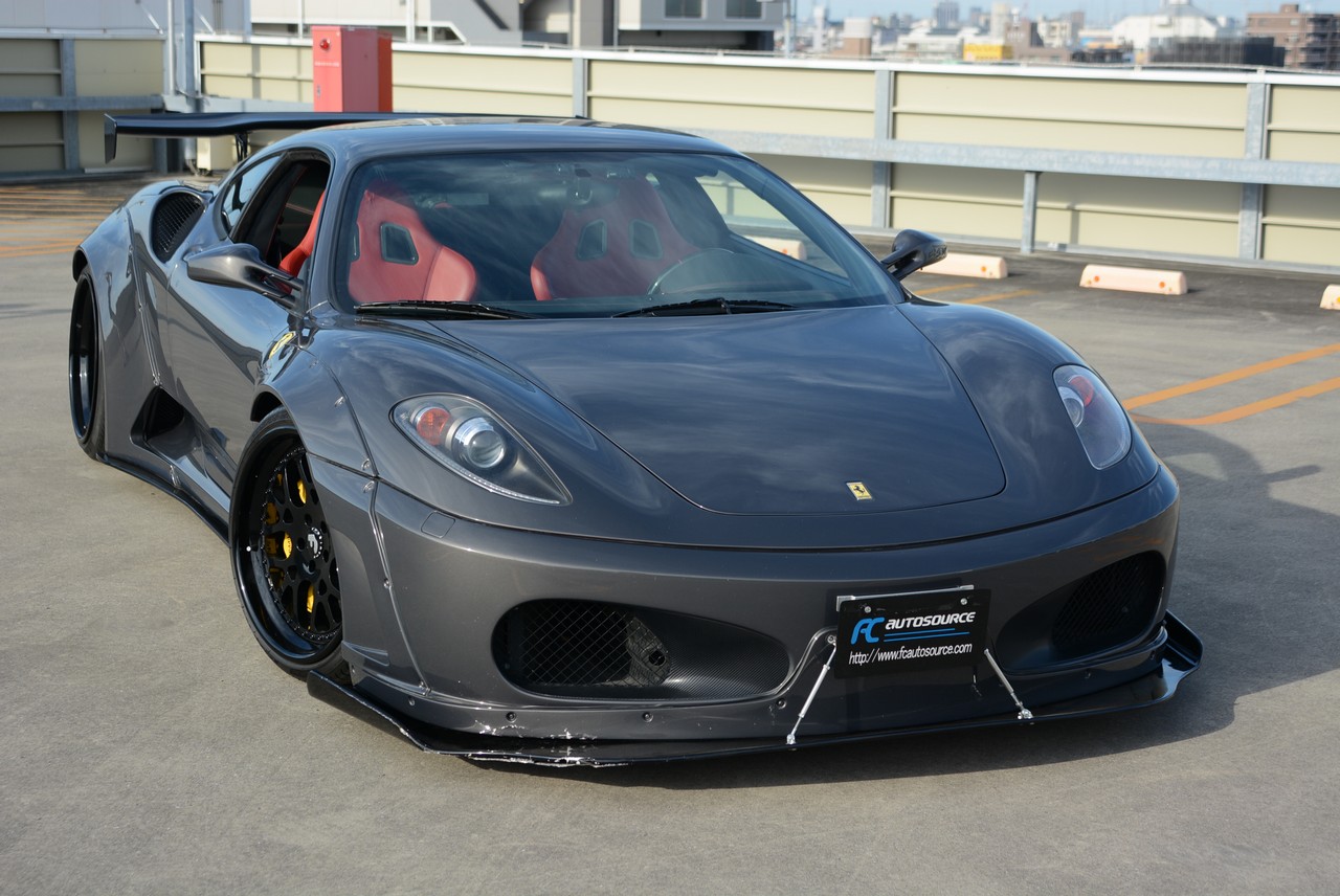 F430 WITH LIBERTY WALK AERO, CARBON CERAMIC BRAKES, ROBERUTA AIR SUSPENSION