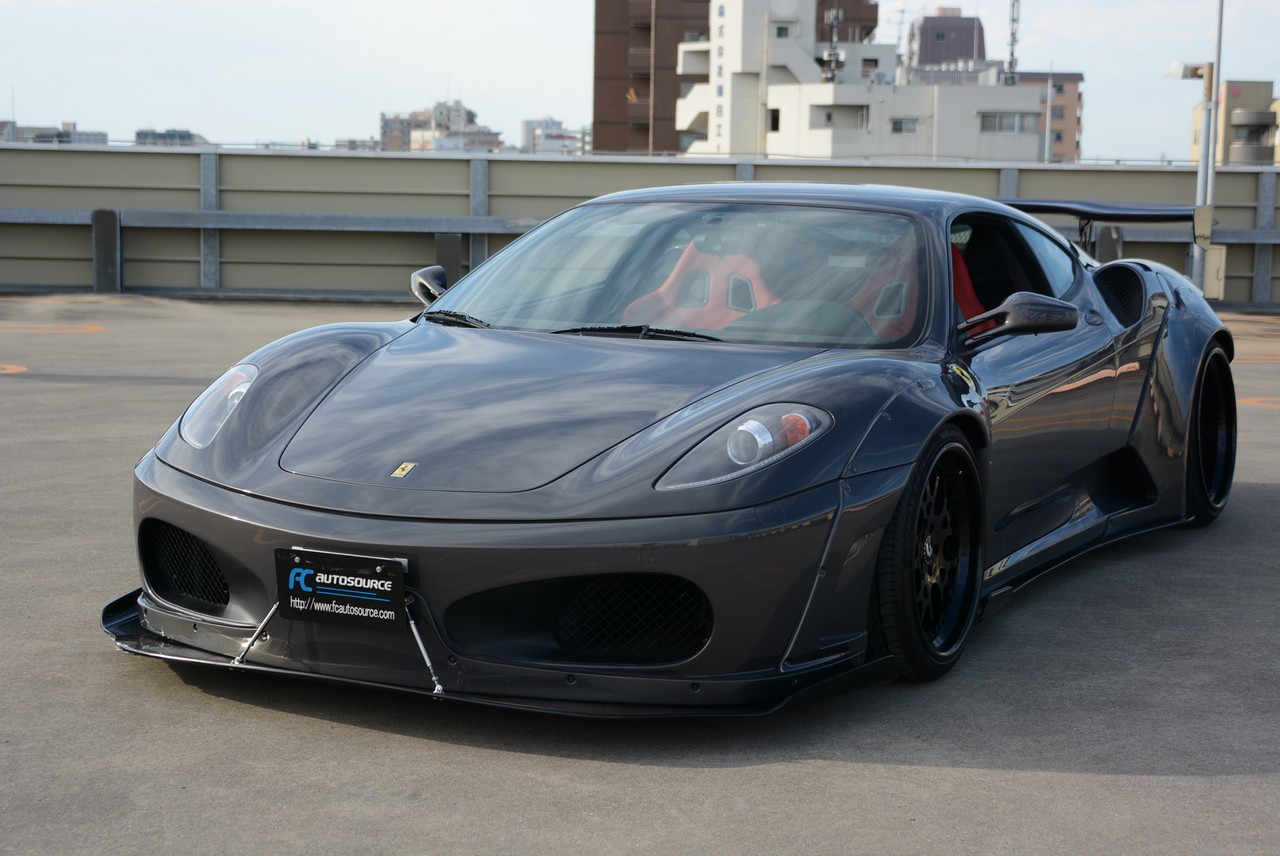 F430 WITH LIBERTY WALK AERO, CARBON CERAMIC BRAKES, ROBERUTA AIR SUSPENSION