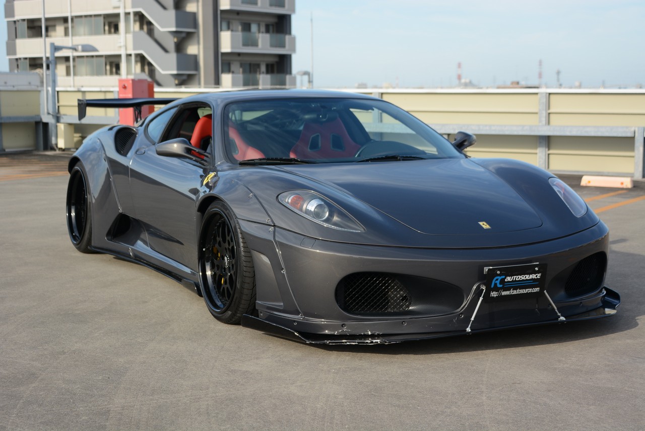 F430 WITH LIBERTY WALK AERO, CARBON CERAMIC BRAKES, ROBERUTA AIR SUSPENSION