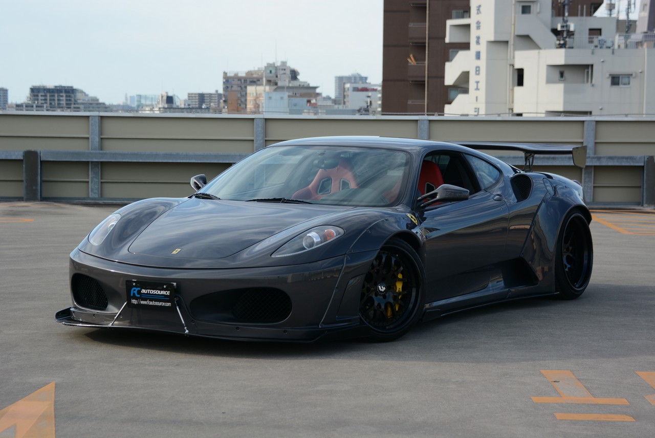 F430 WITH LIBERTY WALK AERO, CARBON CERAMIC BRAKES, ROBERUTA AIR SUSPENSION