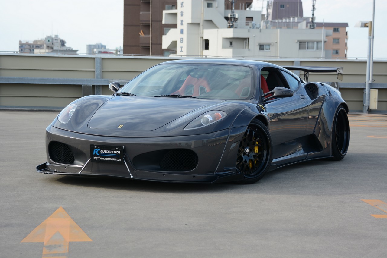 F430 WITH LIBERTY WALK AERO, CARBON CERAMIC BRAKES, ROBERUTA AIR SUSPENSION