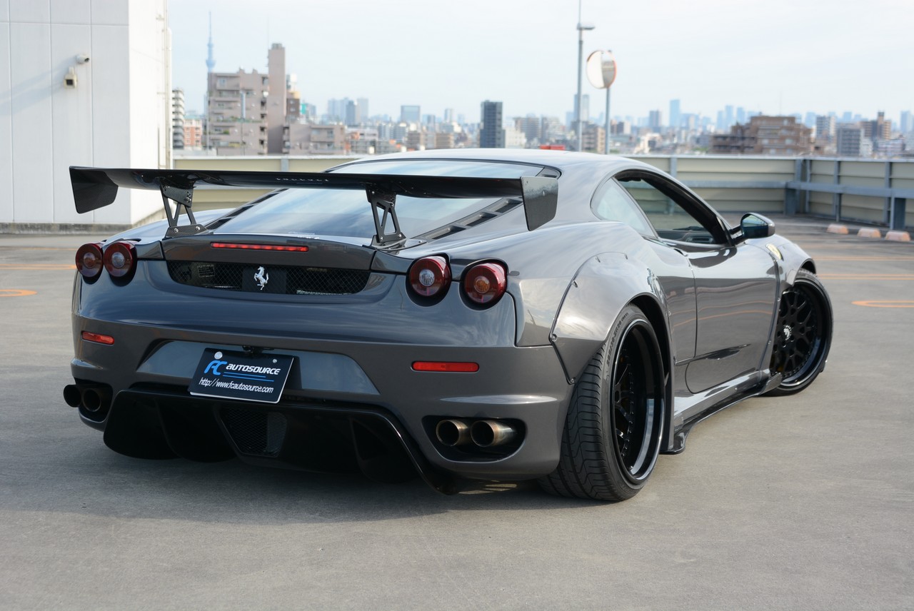 F430 WITH LIBERTY WALK AERO, CARBON CERAMIC BRAKES, ROBERUTA AIR SUSPENSION