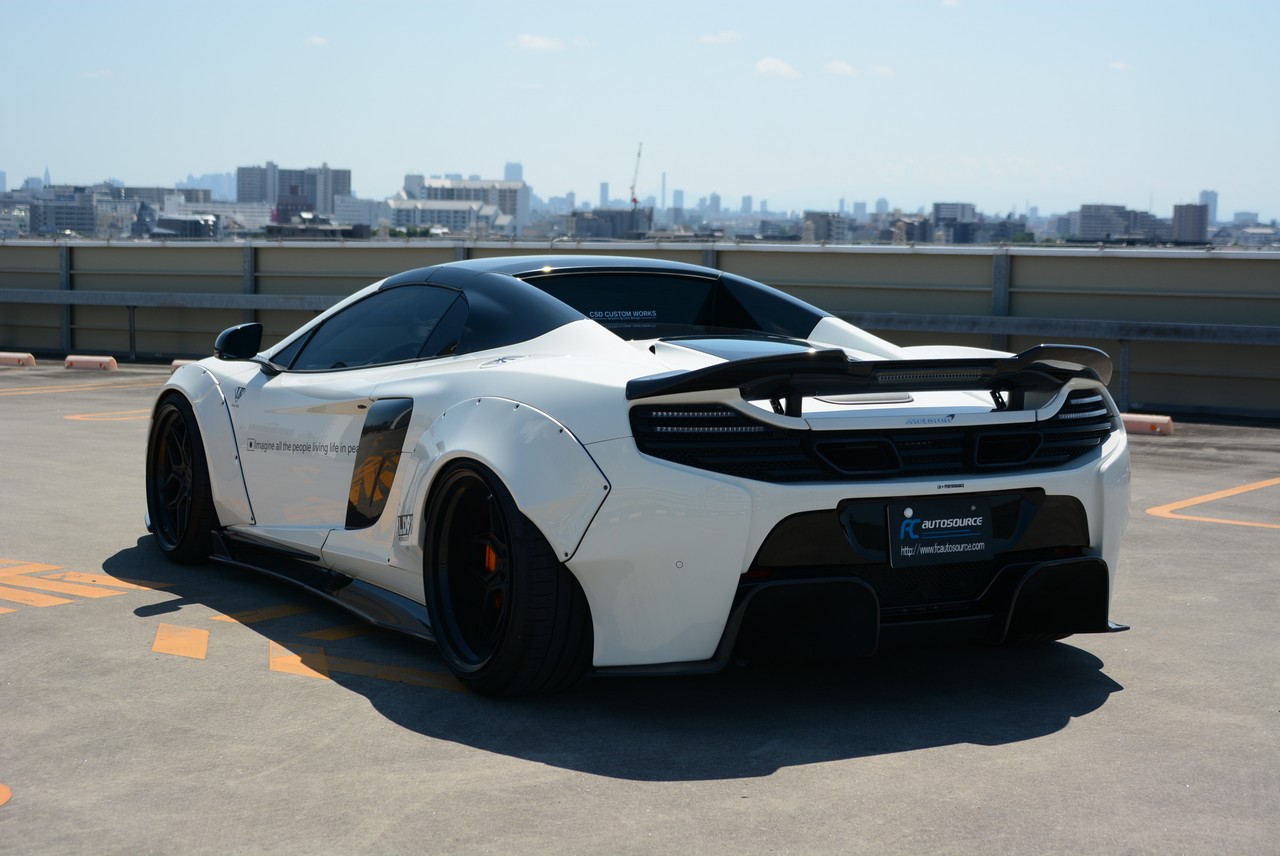 McLaren 650S Spider with Liberty Walk Widebody kit! Carbon Ceramic Brakes! Front Lifting system!